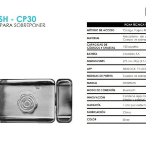 Tpsh - Cp30 Chapa Para Sobreponer